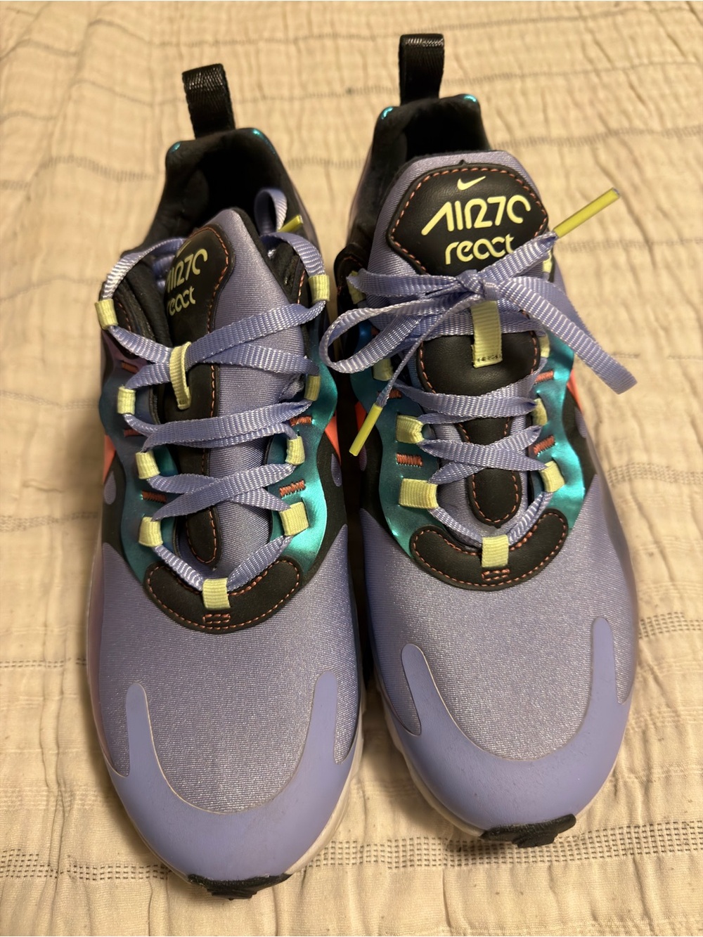 Nike Women’s Air Max 270 React Purple Multi-Color Sneakers